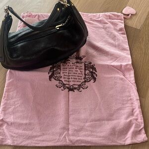 Y2K Slouchy leather JUICY COUTURE Leather Shoulder Bag with dust bag included